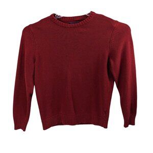Crofts & Barrow XL Red Cotton Blend Crew Neck Pull-Over Sweater 27g